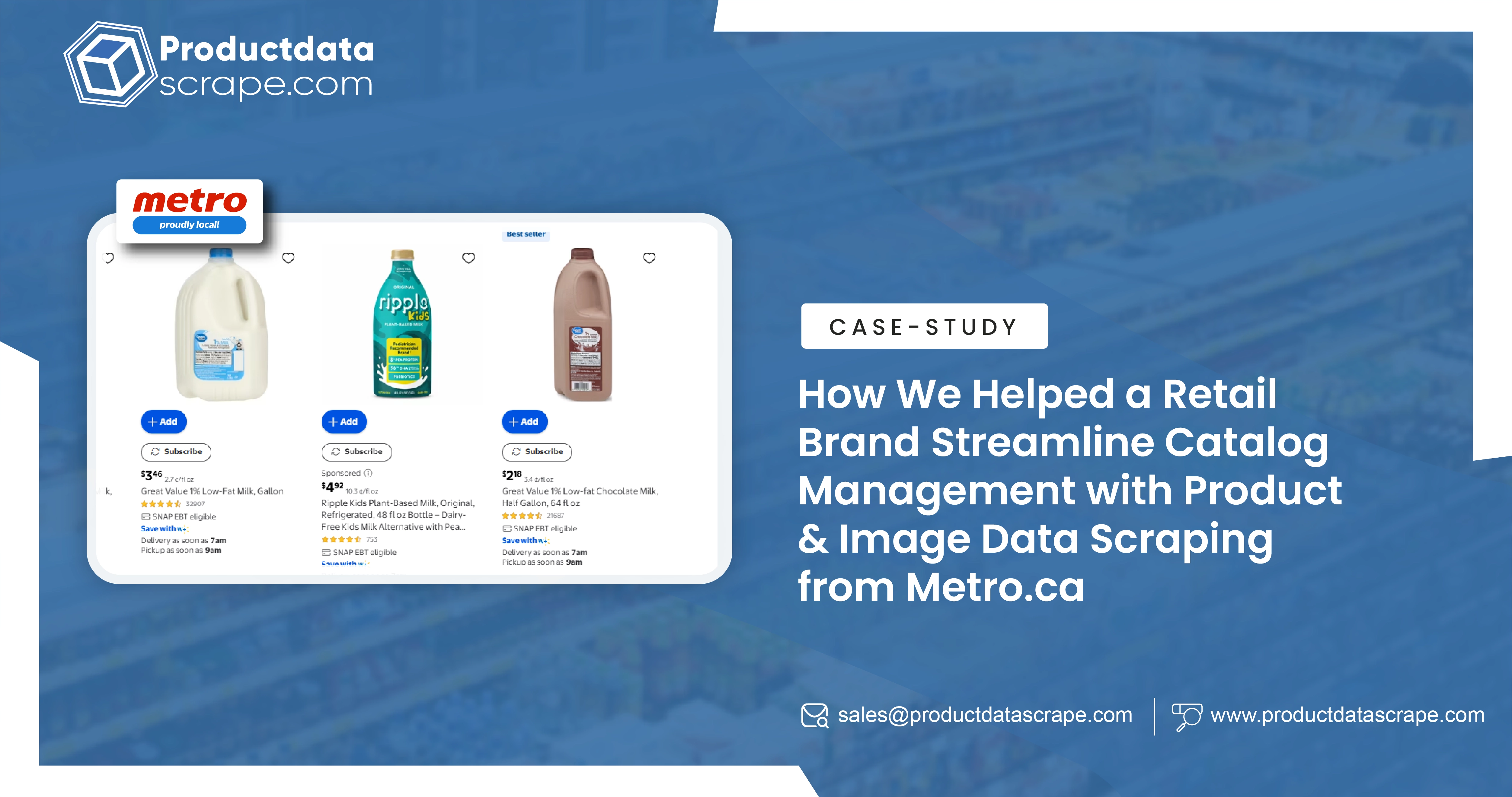 How We Helped a Retail Brand Streamline Product Catalog Management with Scrape Product & Image Data Collection from Metro.ca